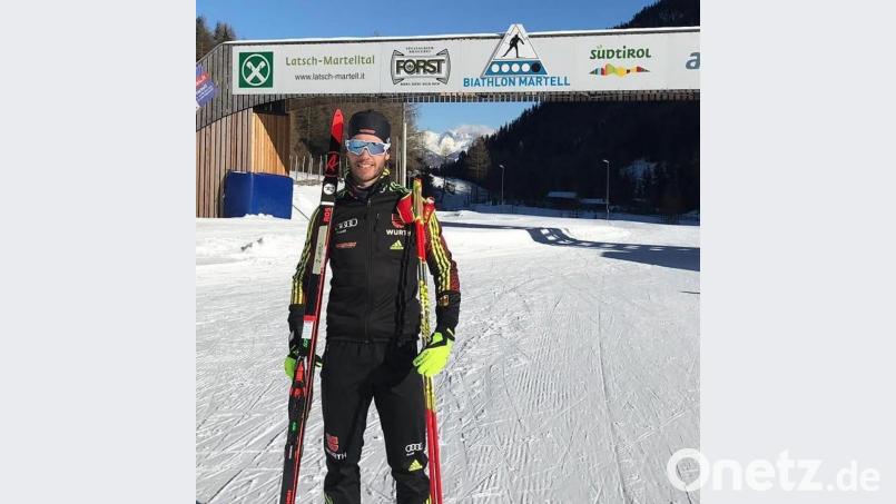 Biathlet Johannes Donhauser. Hier im vergangenen Winter in Südtirol. Bild: mr