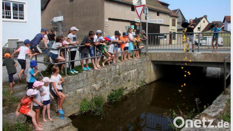 Die gelben Quietsche-Entchen wurden in einem Eimer gesammelt und von Lukas Grüner auf die Reise geschickt. Bild: wro