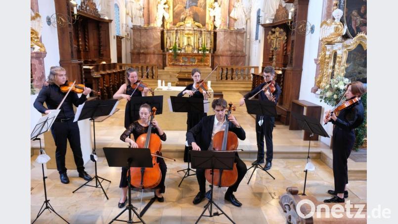 Anstelle eines Orchesterkonzerts präsentieren die Musiker des Ostbayerischen Jugendsinfonieorchesters in Speinshart in Kleingruppen &quot;orchestrale Klangfacetten&quot;, so der Konzerttitel. Bild: do