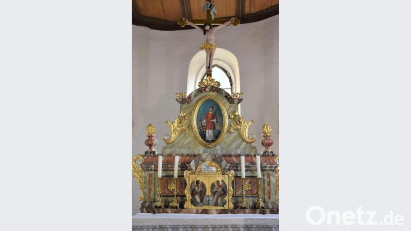 Das Altarbild der Laurentiuskirche.. Bild: rgr