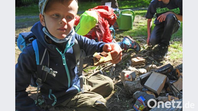 Der Schatz bestand aus Keksen, Gummibärchen, Schokolade und Marshmallows. Bild: Gabi Schönberger