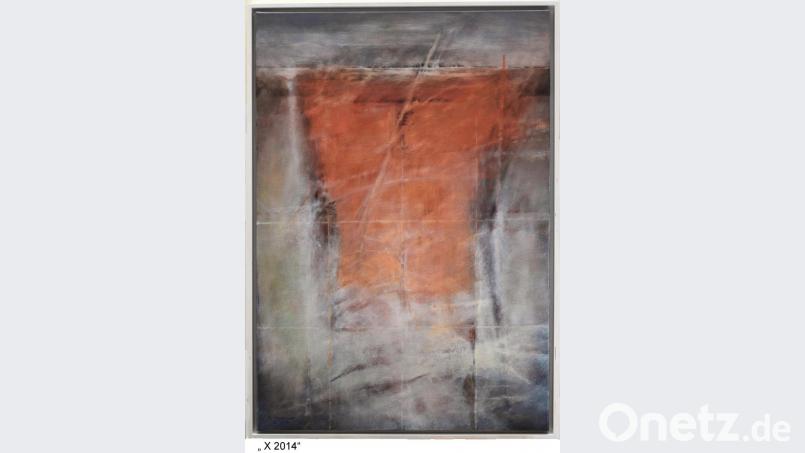 Dieses Tempera-Werk &quot;X - 2014&quot; von Ruthild Langhammer ist neben anderen bei der Ausstellung &quot;zwei wahrnehmungen&quot; in der Vest&#039;n in Pressath zu sehen. Bild: Langhammer/exb