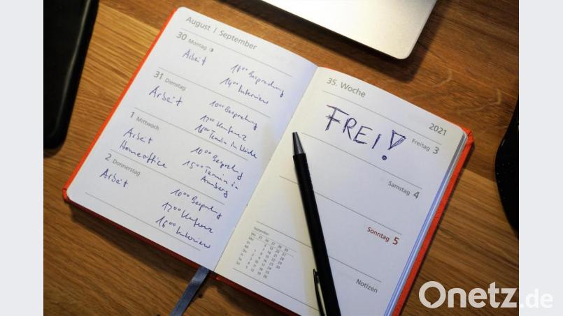 Montag bis Donnerstag arbeiten, Freitag frei: In der Oberpfalz führt eine Weidener Softwarefirma im nächstem Jahr eine Vier-Tage-Woche ein. Symbolbild: jut