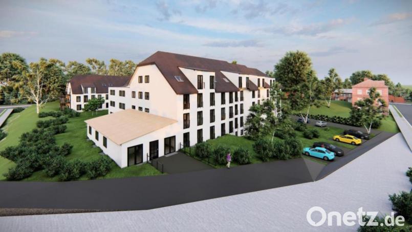 So soll die Pflegeeinrichtung von Domus Cura in Neukirchen in Zukunft aussehen. Bild: Architekturfotos Gregus/exb