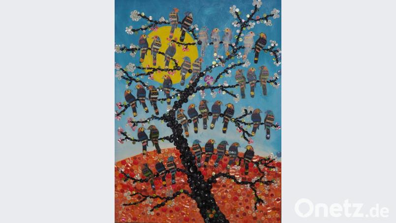 Ein Motiv aus der Ausstellung: Der Vogelbaum. Bild: ws