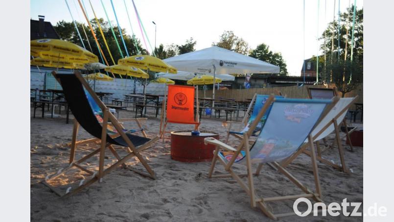 Der Sommergarten ist Geschichte, der Sand aber noch da. Er kann ab Montag, 20. September, kostenfrei abgeholt werden. Bild: Andreas Brueckmann