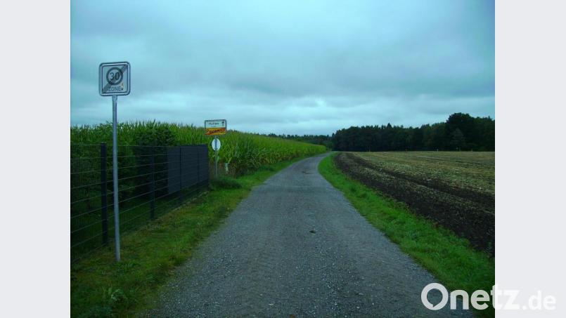 Nach dem Willen der Schwarzenbacher Gemeindeverantwortlichen soll das &quot;Hüttener Sträßl&quot; keinesfalls zum Schleichweg für Holztransporte zwischen den Ziegler-Werken in Hütten und Pressath werden. Bild: bjp