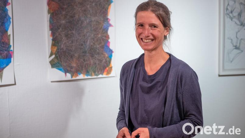 Melanie Grocki stellt in Amberg ihre Werke aus. Zu sehen im Ringtheater. Bild: brü