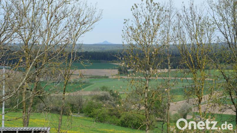 Im Bereich der hellen Felder im Hintergrund sollen die Windräder aufgestellt werden. Bild: bey