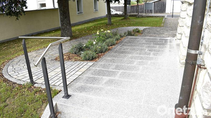 Die Christuskirche in Auerbach ist jetzt über einen barrierefreien Eingang erreichbar. Bild: sck