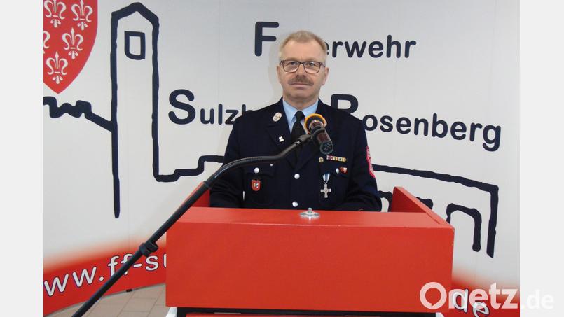 Vorsitzender Thomas Wiesent gibt einen Bericht ab, der als gesellschaftliche Veranstaltungen lediglich eine Winterwanderung beinhaltet. Bild: fnk