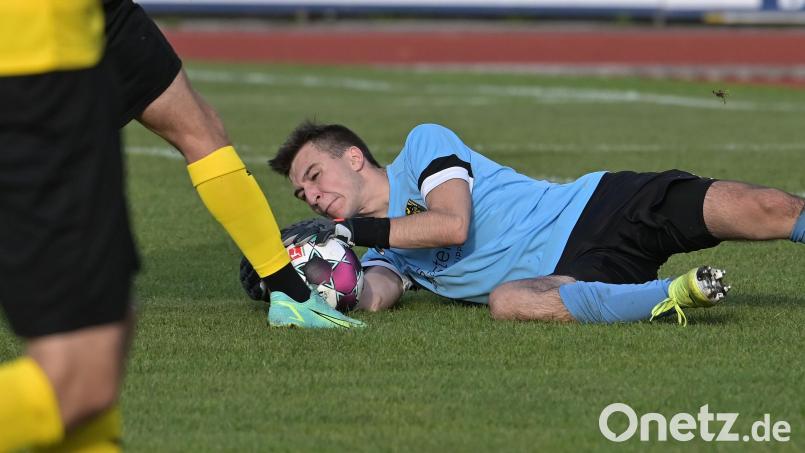 Ambergs Torwart Manuel Baumgärtner ließ sich im Spiel gegen den FC Bad Kötzting nicht überwinden. Archivbild: ref