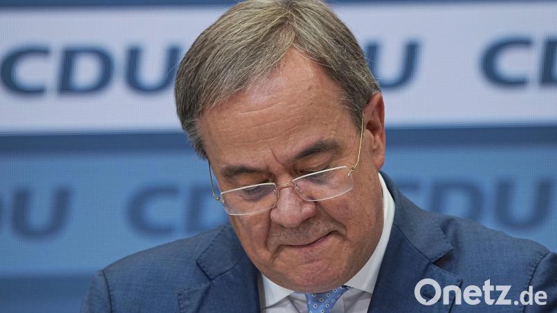 CDU-Kanzlerkandidat Armin Laschet sieht sich nach der Bundestagswahl Rücktrittsforderungen aus der eigenen Partei ausgesetzt. Bild: Michael Kappeler/dpa