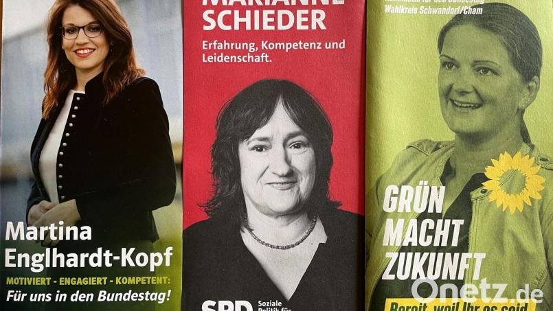 Sie werden dem neuen Bundestag angehören (von links): Martina Englhardt-Kopf (CSU), Marianne Schieder (SPD) und Tina Winklmann (Grüne). Bild: Gerhard Götz
