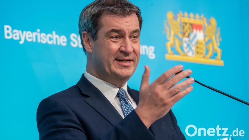 Ministerpräsident Markus Söder (CSU) erklärt die Ergebnisse der Bundestagswahl 2021 als Niederlage für die Union. Symbolbild: Peter Kneffel/dpa
