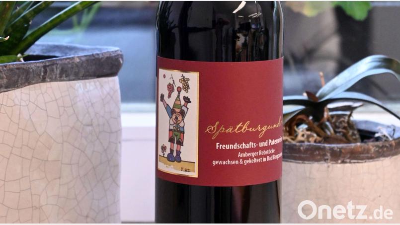 So sieht er aus, der Partnerschaftswein Bad Bergzabern. Bild: Susanne Schwab, Stadt Amberg/exb