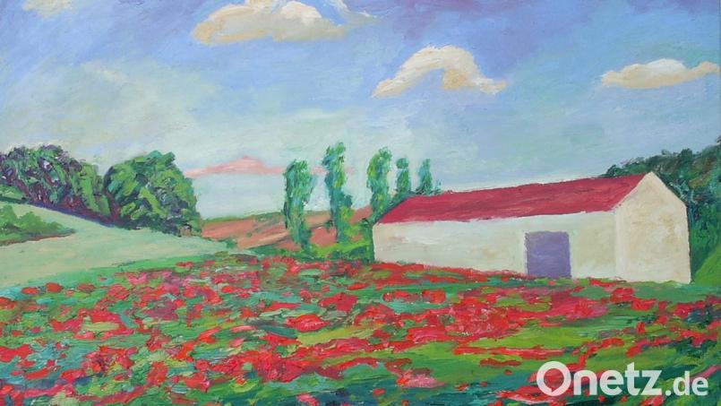 Max Biller: Mohnfeld. Bild: Max Biller/exb