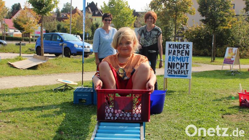 Die Rollerbahn des Kinderschutzbundes wurde sehr gerne angenommen. Bild: stg