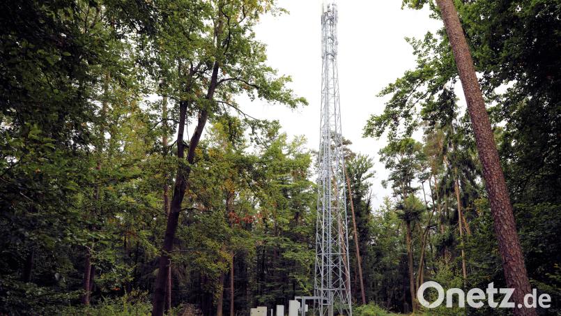 Der bestehende Funkmast auf dem Herrnberg wird aufgestockt. Bild: akp