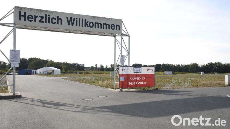 Das Corona-Testzentrum von Stadt und Landkreis auf dem Festplatz in Weiden ist ab Montag in der Hand von Synlab Weiden. Archivbild: Petra Hartl