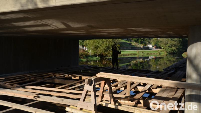 Dieses Betonwerk wird auch den größten Überschwemmungen standhalten. Bild: doj