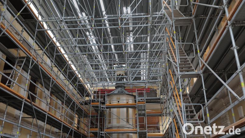 So sieht es derzeit auf der Baustelle aus: Die Drei Höfe nehmen erste Konturen an. Bild: Wolfgang Steinbacher