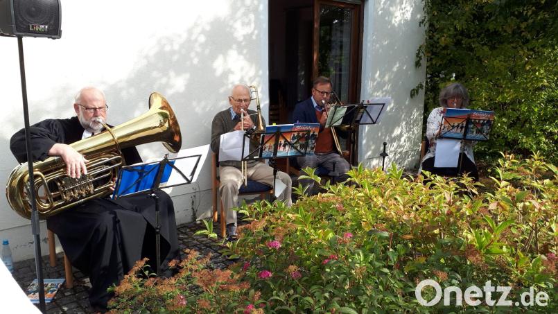 Der Posaunenchor gestaltete die Feier musikalisch.. Bild: Evang. Pfarramt Mitterteich/exb