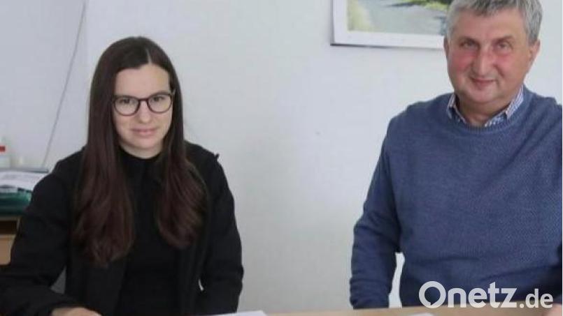Theresa Weidhas und Herbert Schmid. Bild: Kunz