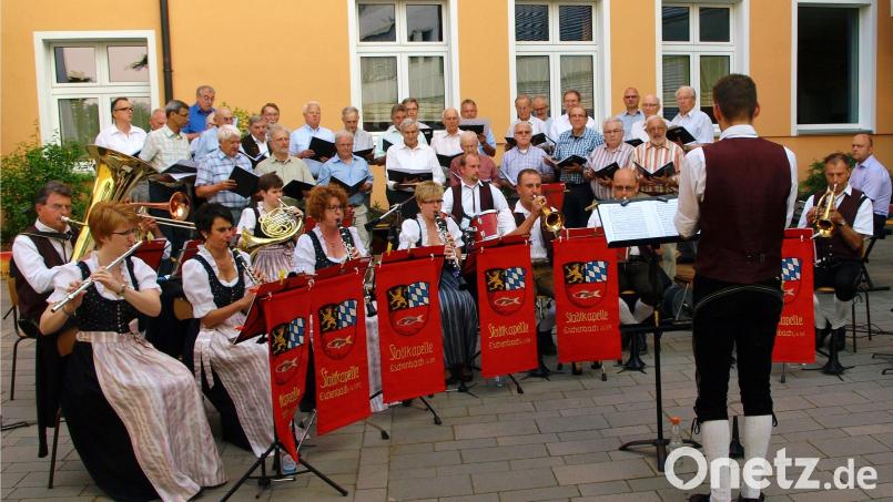 Das Gefühl, Seite an Seite im Chor zu singen und in einer Kapelle Musik zu machen, ist für die meisten Sänger und Musikanten durch nichts zu ersetzen, wie dieses Bild von einem gemeinsamen Konzert der Liedertafel und der Stadtkapelle zeigt. Archivbild: do