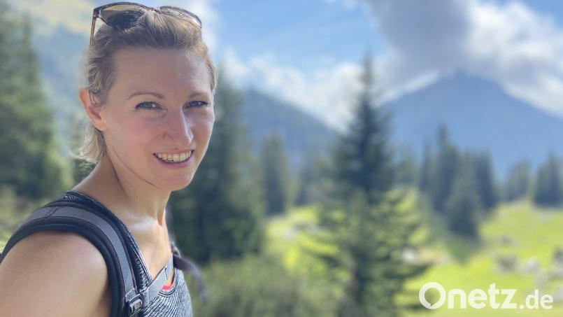 Katrin Rühl beim Wandern in Österreich. Bild: Rühl/exb