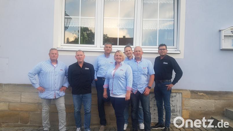 Unser Bild zeigt von links: Steffen Tannreuther, Thomas Hofmann, Michel Schneider, Katja Tannreuter, Manuel Held, Bernd Hofmann und Korbinian Dunzer. Bild: rn