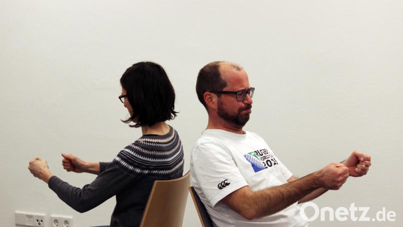 Ein Szene aus dem Theatertraining des Ovigo-Theaters. Bild: Florian Wein