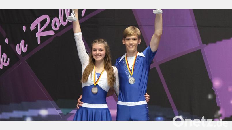 Laura und Manuel Lösche sind Deutsche Vizemeister. Bild: Privat/exb
