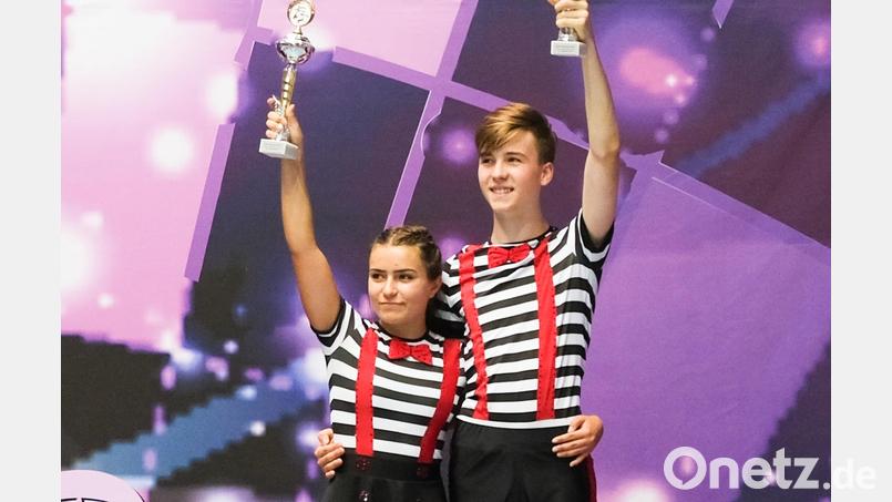 Theresa Honig und Maxim Taach eroberten den dritten Platz. Bild: Privat/exb