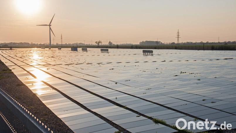 Eine Solaranlage (Symbobild). Ein Thema, mit dem sich der Solar-Energieförderverein Amberg beschäftigt. Er wurde jetzt in Regensburg mit dem Oberpfälzer Bürgerenergiepreis ausgezeichnet. Bild: Ingo Wagner/dpa