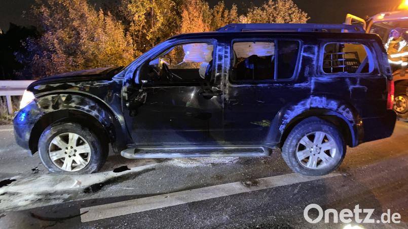 Beim Unfall in Amberg zwischen der B85 und der B299 wurde die Fahrerin dieses Autos nur leicht verletzt. Bild: Polizeiinspektion Amberg