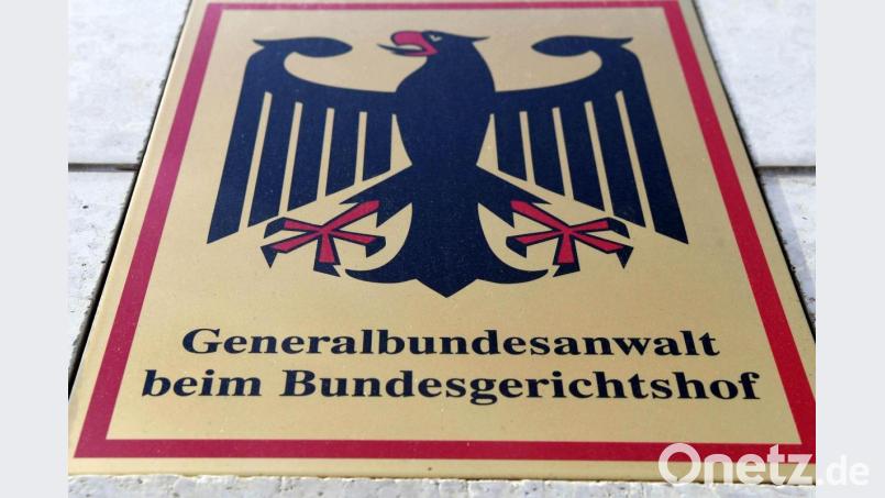 Ein Schild mit Bundesadler an der Bundesanwaltschaft. Foto: Uli Deck/dpa/Symbolbild Bild: Uli Deck