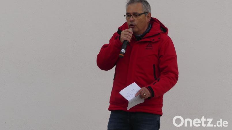Michael Pfeiffer: &quot;Die Unternehmen in Bayern können unsere Forderungen leisten.&quot; Das bisherige Angebot hielt er für &quot;unterirdisch&quot;. Bild: rn
