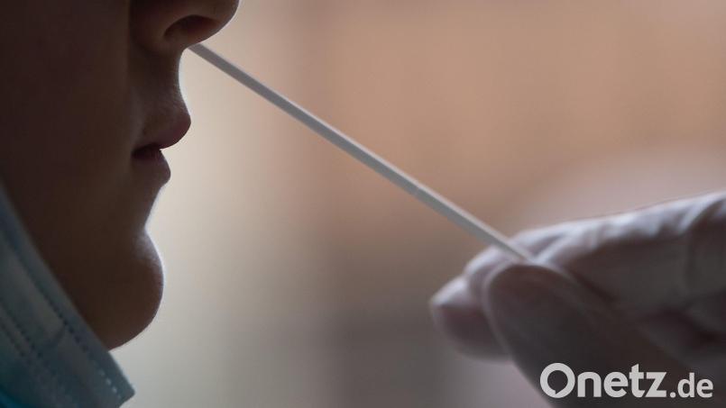 Im Landkreis Tirschenreuth gab es am Mittwoch sieben positive Corontests. Symbolbild: Sebastian Gollnow/dpa