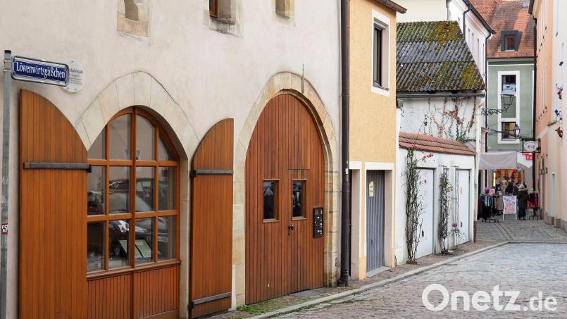 Das Löwenwirtsgäßchen in Amberg wird gesperrt. Archivbild: Petra Hartl