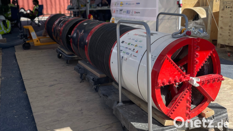 So sieht die Tunnelbohrmaschine aus, die das Team von Christian Wender konstruierte. Bild: Florian Albinger/Team Dirt-Torpedo/exb