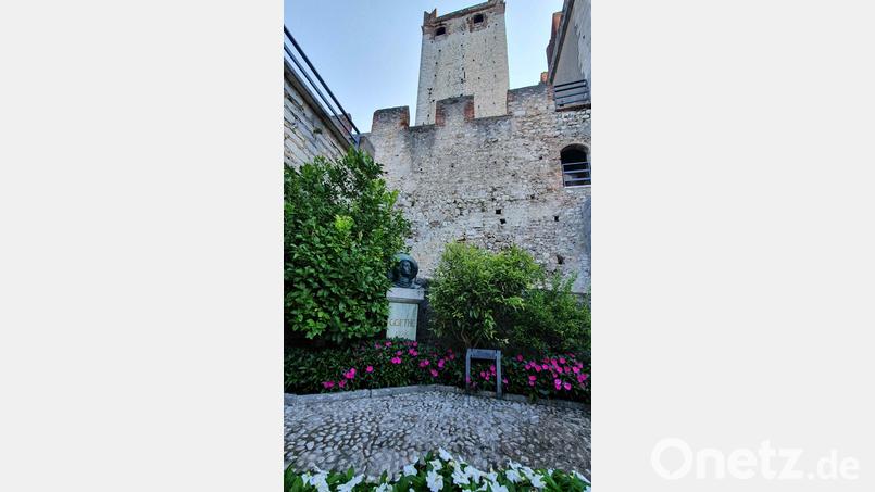 Die Burganlage mit Goethe-Denkmal. Bild: tsp