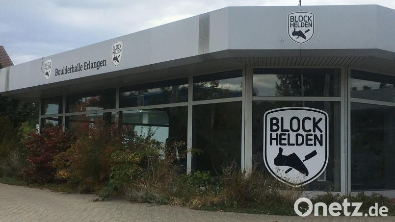 Die Boulderhalle, die die Blockhelden seit 2012 in Erlangen-Dechsendorf betreiben. Diese hätten sie nach den Worten ihres Vermieters Jörg Bächmann längst räumen müssen, nämlich zum 30. April 2021. Bild: san