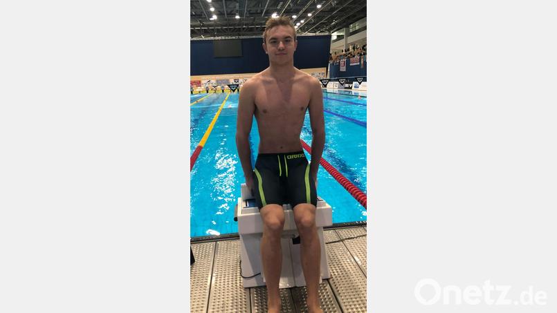 TSC- Brustschwimmer Fynn Legat im Berliner Europa-Sportpark bei den deutschen Jugendmeisterschaften im Schwimmen. Bild: rbg