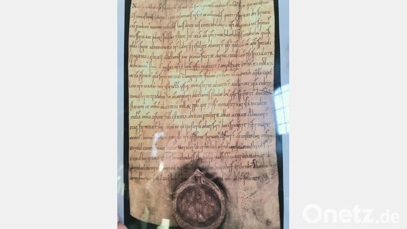 Im Amberger Staatsarchiv fand Hans Oberndorfer diese Urkunde mit der erstmaligen Erwähnung Thurndorfs. Bild: hzi