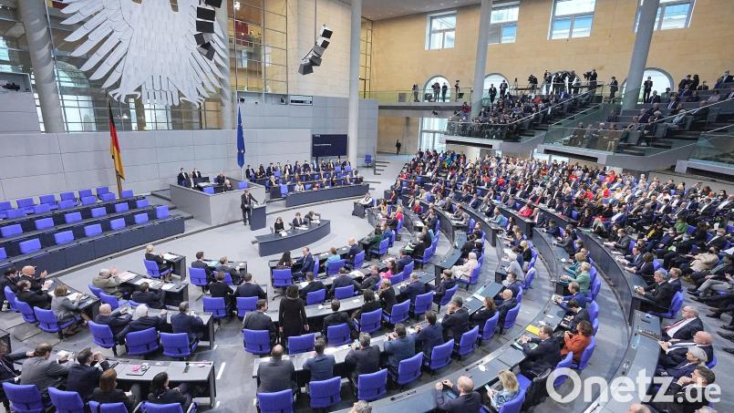 Im Plenum bei der konstituierenden Sitzung des neuen Bundestags am 26. Oktober saßen elf Oberpfälzer Abgeordnete. Symbolbild: Michael Kappeler/dpa