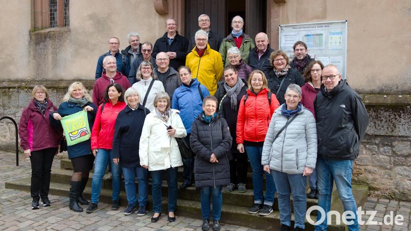 Die Mitglieder der Kantorei nach dem Besuch der evangelischen Kirche Wissembourg. Bild: gac