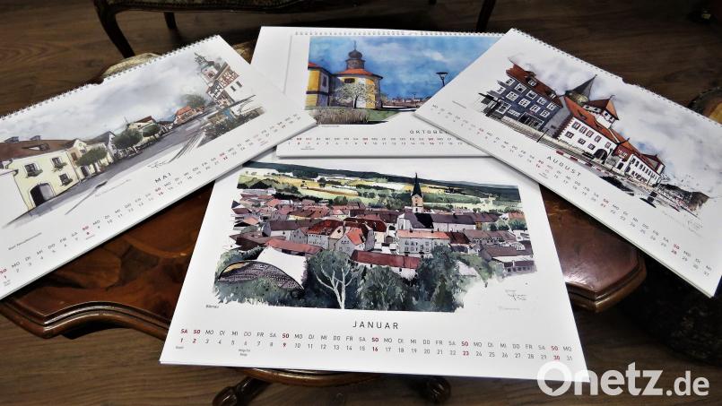 Künstler Rudolf Jäger hat wieder schöne Motive gefunden, unter anderem auch weiter entfernt wie in Regensburg. Bild: ubb