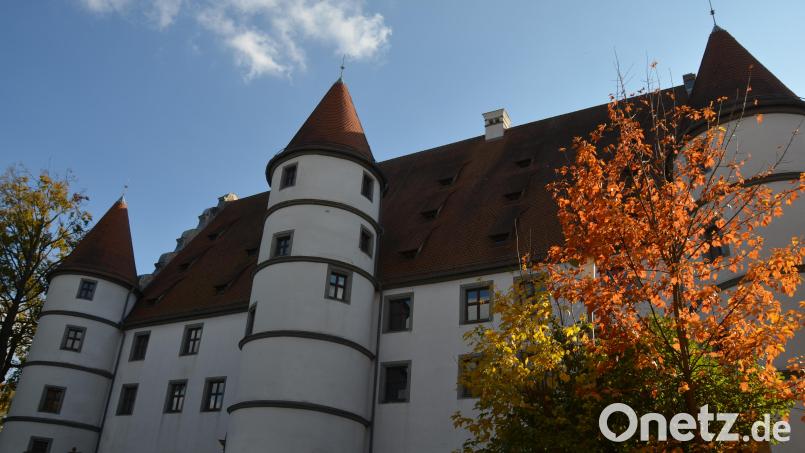 Das Vohenstrraußer Juwel und Wahrzeichen, die Friedrichsburg, im Herbst. Bild: dob