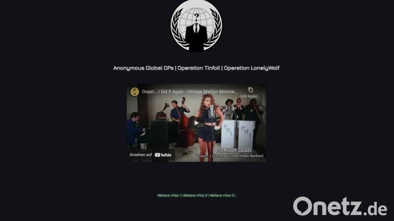 Anonymous hat die Website von Attila Hildmann gekapert. Screenshot: www.attilahildmann.de